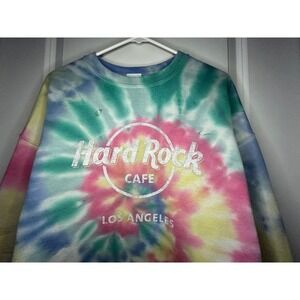 Hard Rock Cafe Los‎ Angeles Tie Dye PacSun Crewneck Sweatshirt